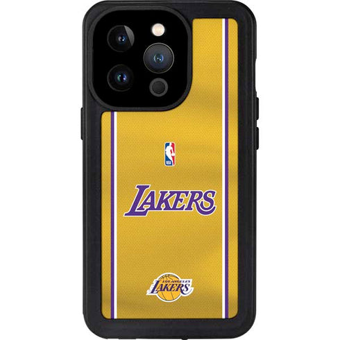 NBA Los Angeles Lakers Jersey iPhone 15 Pro Waterproof Case
